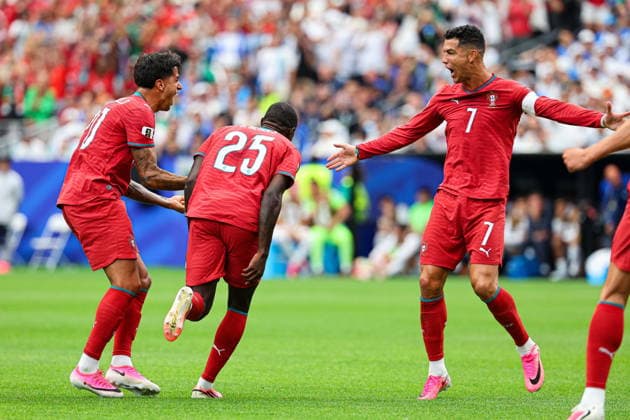 2026.06.23 Houston pilka nozna Mistrzostwa Swiata w USA Meksyk Kanada 2026 Portugalia - Uzbekistan N z Nuno Mendes bramka gol radosc na 2-0 Foto Pawel Andrachiewicz PressFocus 2026.06.23 Houston Football - 2026 FIFA World Cup, WM, Weltmeisterschaft, Fussball in USA Canada Mexico Portugal - Uzbekistan Nuno Mendes bramka gol radosc na 2-0 Credit: Pawel Andrachiewicz PressFocus NEWSPIX.PL --- newspix.pl POLAND OUT! 