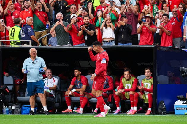2026.06.23 Houston pilka nozna Mistrzostwa Swiata w USA Meksyk Kanada 2026 Portugalia - Uzbekistan N z Cristiano Ronaldo bramka gol radosc na 1-0 Foto Pawel Andrachiewicz PressFocus 2026.06.23 Houston Football - 2026 FIFA World Cup, WM, Weltmeisterschaft, Fussball in USA Canada Mexico Portugal - Uzbekistan Cristiano Ronaldo bramka gol radosc na 1-0 Credit: Pawel Andrachiewicz PressFocus NEWSPIX.PL --- newspix.pl POLAND OUT! 
