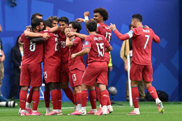 Gc Houston (Stati Uniti) 23 06 2026 - Mondiali di Calcio 2026 Portogallo-Uzbekistan foto Giacomo Cosua Image nella foto: esultanza gol Cristiano Ronaldo 