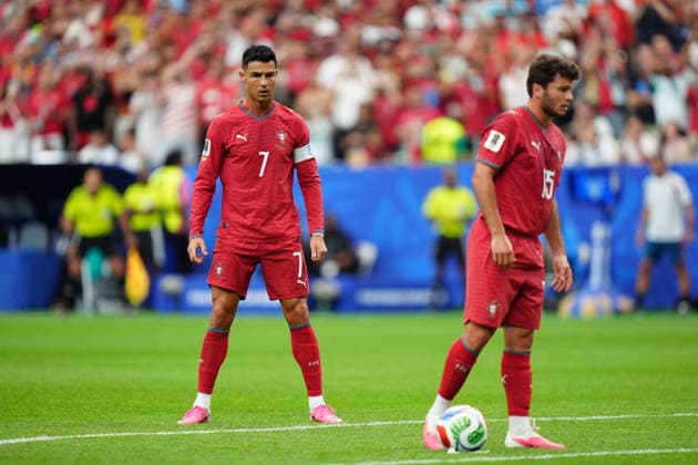 Portugal v Uzbekistan - FIFA World Cup, WM, Weltmeisterschaft, Fussball 2026 - Group K HOUSTON, USA - JUNE 23: Cristiano Ronaldo of Portugal is seen prior the set piece during the 2026 FIFA World Cup First Stage Group K match between Portugal and Uzbekistan at NRG Stadium (Houston Stadium) in Houston, Texas, United States on June 23, 2026. Hakan Akgun Anadolu Texas United States. Editorial use only. Please get in touch for any other usage.  Copyright: x2026xAnadoluxHakanxAkgunx