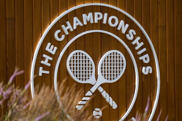 2026 Wimbledon, June 23, Practice LONDON, - JUNE 23: New signage seen during the 2026 Wimbledon, June 23, Practice at The all England club, Wimbledon on June 23, 2026 in London, GBR. London The all England club, Wimbledon GBR Copyright: xPeterxvanxdenxBerg ISIxPhotosx 9411