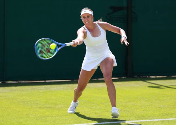 Caroline Werner (GER), Damen Einzel, Ladies Singles, Qualifikation, Wimbledon Tennis - Wimbledon 2026 - Grand Slam ITF ATP, Tennis Herren WTA, Tennis Damen - AELTC - London - - Great Britain - 23 June 2026. *** Caroline Werner GER, Womens Singles, Qualifying, Wimbledon Tennis, Wimbledon 2026, Grand Slam, ITF, ATP, WTA, AELTC, London, Great Britain, June 23, 2026,detected_source_language Copyright: xJuergenxHasenkopfx