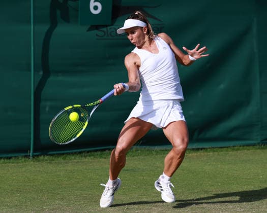 Julia Grabher (AUT), Damen Einzel, Ladies Singles, Qualifikation, Wimbledon Tennis - Wimbledon 2026 - Grand Slam ITF ATP, Tennis Herren WTA, Tennis Damen - AELTC - London - - Great Britain - 23 June 2026. *** Julia Grabher (AUT), Womens Singles, Qualifying, Wimbledon Tennis, Wimbledon 2026, Grand Slam, ITF, ATP, WTA, AELTC, London, Great Britain, June 23, 2026,detected_source_language Copyright: xJuergenxHasenkopfx