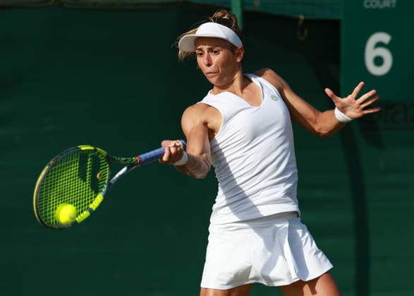 Julia Grabher (AUT), Damen Einzel, Ladies Singles, Qualifikation, Wimbledon Tennis - Wimbledon 2026 - Grand Slam ITF ATP, Tennis Herren WTA, Tennis Damen - AELTC - London - - Great Britain - 23 June 2026. *** Julia Grabher (AUT), Womens Singles, Qualifying, Wimbledon Tennis, Wimbledon 2026, Grand Slam, ITF, ATP, WTA, AELTC, London, Great Britain, June 23, 2026,detected_source_language Copyright: xJuergenxHasenkopfx