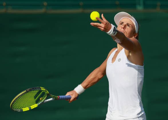 Julia Grabher (AUT), Damen Einzel, Ladies Singles, Qualifikation, Wimbledon Tennis - Wimbledon 2026 - Grand Slam ITF ATP, Tennis Herren WTA, Tennis Damen - AELTC - London - - Great Britain - 23 June 2026. *** Julia Grabher (AUT), Womens Singles, Qualifying, Wimbledon Tennis, Wimbledon 2026, Grand Slam, ITF, ATP, WTA, AELTC, London, Great Britain, June 23, 2026,detected_source_language Copyright: xJuergenxHasenkopfx