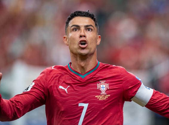 June 23, 2026: Portugal forward Cristiano Ronaldo (7) celebrates his goal during a FIFA World Cup, WM, Weltmeisterschaft, Fussball Group K match between Portugal and Uzbekistan in Houston, TX. .. CSM USA - ZUMAc04_ 20260623_faf_c04_025 Copyright: xTraskxSmithx
