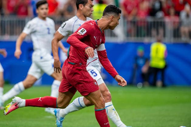 June 23, 2026: Portugal forward Cristiano Ronaldo (7) scores a goal during a FIFA World Cup, WM, Weltmeisterschaft, Fussball Group K match between Portugal and Uzbekistan in Houston, TX. .. CSM FIFA World Cup 2026: Portugal Vs Uzbekistan JUN 23  - ZUMAc04_ 20260623_faf_c04_023 Copyright: xTraskxSmithx