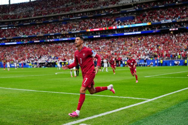 Portugal v Uzbekistan - FIFA World Cup, WM, Weltmeisterschaft, Fussball 2026 - Group K HOUSTON, USA - JUNE 23: Cristiano Ronaldo of Portugal celebrates after scoring a goal during the 2026 FIFA World Cup First Stage Group K match between Portugal and Uzbekistan at NRG Stadium (Houston Stadium) in Houston, Texas, United States on June 23, 2026. Hakan Akgun Anadolu Texas United States. Editorial use only. Please get in touch for any other usage.  Copyright: x2026xAnadoluxHakanxAkgunx