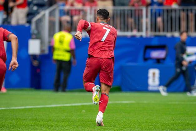 June 23, 2026: Portugal forward Cristiano Ronaldo (7) celebrates his goal during a FIFA World Cup, WM, Weltmeisterschaft, Fussball Group K match between Portugal and Uzbekistan in Houston, TX. .. CSM FIFA World Cup 2026: Portugal Vs Uzbekistan JUN 23  - ZUMAc04_ 20260623_faf_c04_032 Copyright: xTraskxSmithx