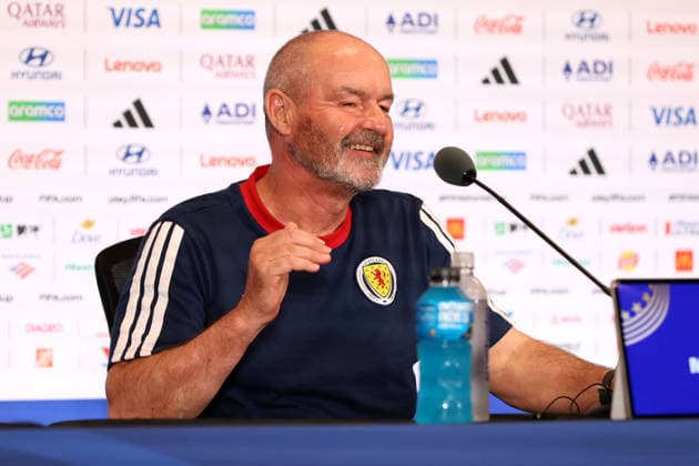 Steve Clarke, coach of Scotland during a press conference, PK, Pressekonferenz Scotland Press Conference, 2026 FIFA World Cup, WM, Weltmeisterschaft, Fussball Football, Miami Stadium, Miami, Florida, USA - 23 Jun 2026Miami Miami Stadium Florida (FL) United States of America EDITORIAL USE ONLY No use with unauthorised audio, video, data, fixture lists, club league logos or live services. Online in-match use limited to 120 images, no video emulation. No use in betting, games or single club league player publications.  Copyright: xChrisxArjoon Shutterstockx 16956019i