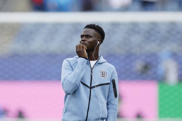 FOXBOROUGH - Bukayo Saka of England during the FIFA 2026 World Cup Group L match between England and Ghana at Boston Stadium on June 23, 2026, in Foxborough, United States. MAURICE VAN STEEN ANP FIFA World Cup, WM, Weltmeisterschaft, Fussball 2026 2026 xVIxANPxSportx xMauricexvanxSteenxIVx 561769723 originalFilename: 561769723.jpg
