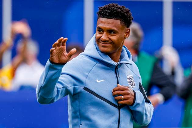 Ollie Watkins of England wave , Group L - FIFA World Cup, WM, Weltmeisterschaft, Fussball 2026, England v Ghana, Boston Stadium, June 23, 2026, Boston, United States.