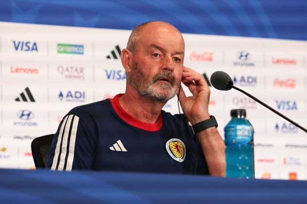 Steve Clarke, coach of Scotland during a press conference, PK, Pressekonferenz Scotland Press Conference, 2026 FIFA World Cup, WM, Weltmeisterschaft, Fussball Football, Miami Stadium, Miami, Florida, USA - 23 Jun 2026Miami Miami Stadium Florida (FL) United States of America EDITORIAL USE ONLY No use with unauthorised audio, video, data, fixture lists, club league logos or live services. Online in-match use limited to 120 images, no video emulation. No use in betting, games or single club league player publications.  Copyright: xChrisxArjoon Shutterstockx 16956019l