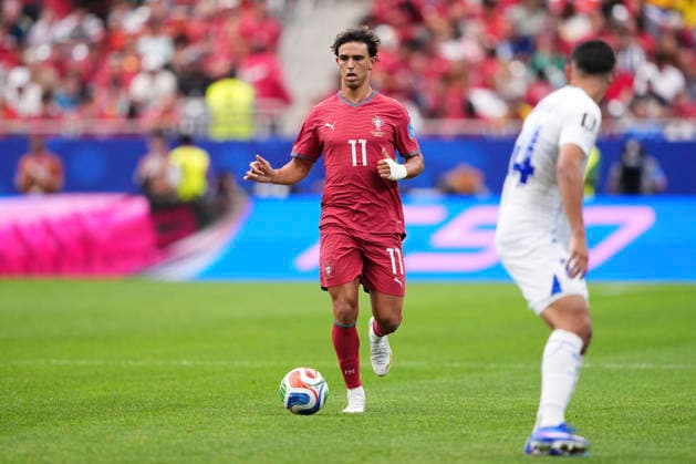 Portugal v Uzbekistan: Group K - FIFA World Cup, WM, Weltmeisterschaft, Fussball 2026 Joao Felix of Portugal runs with the ball during the FIFA World Cup 2026 Group K match between Portugal and Uzbekistan at Houston Stadium on June 23, 2026 in Houston, Texas. Houston TX United States  Copyright: xJosexBretonx originalFilename:bretonhernandez-portugal260623_npLtE.jpg
