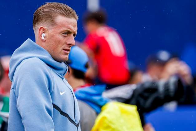 goalkeeper Jordan Pickford of England looks on , Group L - FIFA World Cup, WM, Weltmeisterschaft, Fussball 2026, England v Ghana, Boston Stadium, June 23, 2026, Boston, United States.