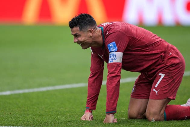 260623 Cristiano Ronaldo of Portugal looks dejected during the FIFA World Cup, WM, Weltmeisterschaft, Fussball 2026 football match between Portugal and Uzbekistan on June 23, 2026 in Houston. Photo: Ludvig Thunman BILDBYRAN kod LT LT0803 fotboll football soccer fotball vm fotbolls-vm fotball-vm fotbolls-vm 2026 fifa world cup 2026 day 13 bbeng depp *** June 23, 2026  Copyright: LUDVIGxTHUNMAN BB260623LT042