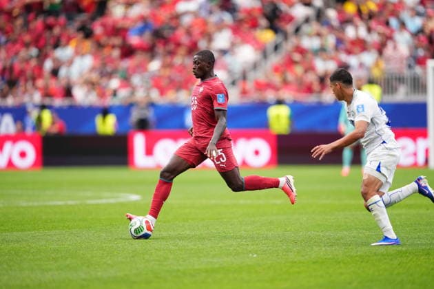 Portugal v Uzbekistan - FIFA World Cup, WM, Weltmeisterschaft, Fussball 2026 - Group K HOUSTON, USA - JUNE 23: Nuno Mendes of Portugal plays the ball during the 2026 FIFA World Cup First Stage Group K match between Portugal and Uzbekistan at NRG Stadium (Houston Stadium) in Houston, Texas, United States on June 23, 2026. Jose Hernandez Anadolu Texas United States. Editorial use only. Please get in touch for any other usage.  Copyright: x2026xAnadoluxJosexHernandezx