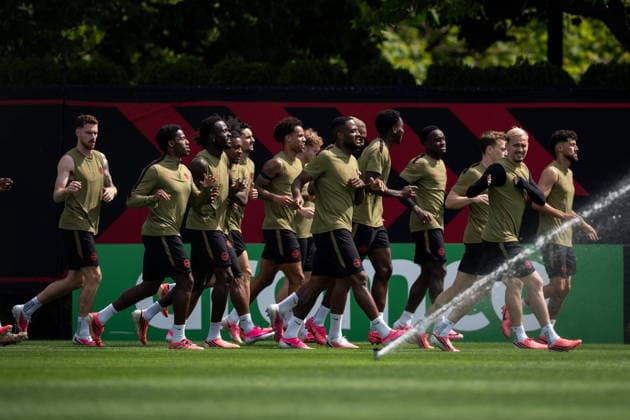 June 23, 2026, Vancouver, Bc, CANADA: Team Canada players are shown during a FIFA World Cup, WM, Weltmeisterschaft, Fussball training session in Vancouver on Tuesday, June 23, 2026. Canada News - June 23, 2026  - ZUMAc35_ 20260623_zaf_c35_050 Copyright: xEthanxCairnsx