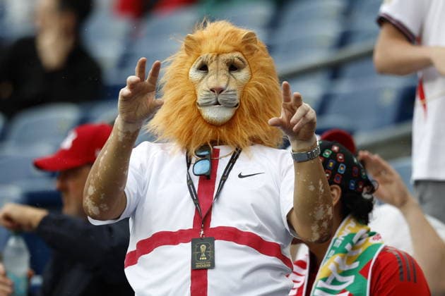 FIFA World Cup, WM, Weltmeisterschaft, Fussball 2026 - Group L - England vs Ghana A supporter of England cheers ahead of the FIFA World Cup 2026 group stage match England against Ghana, in Boston, USA, 23 June 2026. BOSTON United States  Copyright: xGREGxM.xCOOPERx