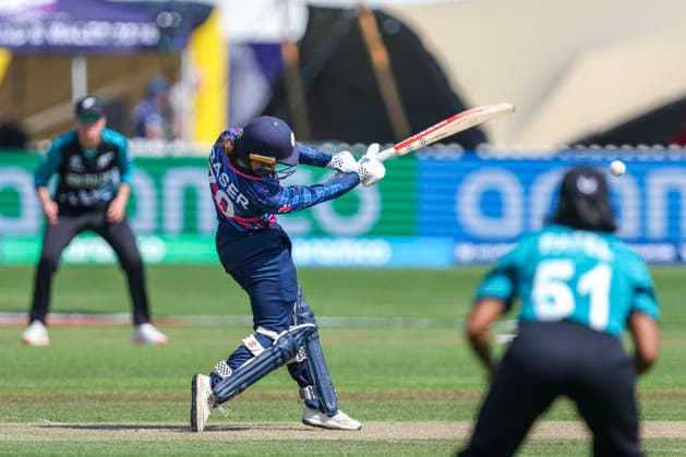 New Zealand v Scotland - ICC Women s T20 World Cup England & Wales 2026 Katherine Fraser of Scotland bats during the ICC Women s T20 World Cup Group 2 match between New Zealand and Scotland at Seat Unique Stadium in Bristol, United Kingdom, on June 23, 2026. Bristol Gloucestershire United Kingdom  Copyright: xMIxNewsx originalFilename:fletcher-newzeala260623_npLGM.jpg