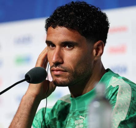 Football - FIFA World Cup, WM, Weltmeisterschaft, Fussball 2026 - Morocco press conference, PK, Pressekonferenz - Atlanta, USA. Goalkeeper Munir El Kajoui of Morocco during the FIFA World Cup 2026 Morocco Press Conference at Atlanta Stadium, Atlanta, USA on 23 June 2026. Atlanta USA  Copyright: xMatrixxImagesx xLynnexGleesonx