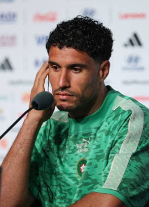 Football - FIFA World Cup, WM, Weltmeisterschaft, Fussball 2026 - Morocco press conference, PK, Pressekonferenz - Atlanta, USA. Goalkeeper Munir El Kajoui of Morocco during the FIFA World Cup 2026 Morocco Press Conference at Atlanta Stadium, Atlanta, USA on 23 June 2026. Atlanta USA  Copyright: xMatrixxImagesx xLynnexGleesonx