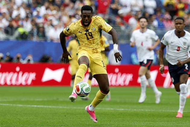 FIFA World Cup, WM, Weltmeisterschaft, Fussball 2026 - Group L - England vs Ghana Inaki Williams of Ghana in action during the FIFA World Cup 2026 group stage match England against Ghana, in Boston, Massachusetts, USA, 23 June 2026. Foxborough United States  Copyright: xGREGxM.xCOOPERx