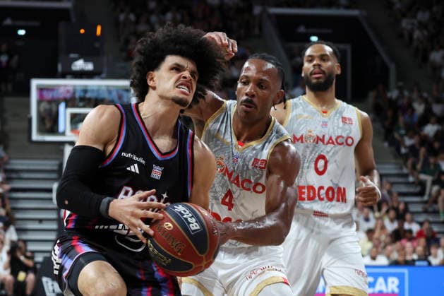 BASKET BALL : Paris Vs Monaco - Betclic Elite - 23 06 2026 Nadir Hifi (Paris) Vs Jaron Blossomgame (Monaco) - Elie Okobo (Monaco) ParisFrance  Copyright: xMichaelxBaucherx