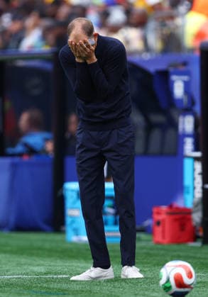 Foxborough, USA, 23rd June 2026. Thomas Tuchel coach of England during the England vs Ghana FIFA World Cup, WM, Weltmeisterschaft, Fussball match at Gillette Stadium, Foxborough. Picture credit should read: Paul Terry Sportimage EDITORIAL USE ONLY. No use with unauthorised audio, video, data, fixture lists, club league logos or live services. Online in-match use limited to 120 images, no video emulation. No use in betting, games or single club league player publications. SPI_063_PT_Eng_Ghana SPI-4840-0069