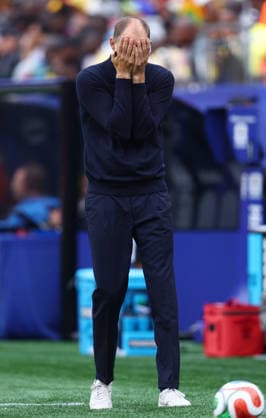 Foxborough, USA, 23rd June 2026. Thomas Tuchel coach of England during the England vs Ghana FIFA World Cup, WM, Weltmeisterschaft, Fussball match at Gillette Stadium, Foxborough. Picture credit should read: Paul Terry Sportimage EDITORIAL USE ONLY. No use with unauthorised audio, video, data, fixture lists, club league logos or live services. Online in-match use limited to 120 images, no video emulation. No use in betting, games or single club league player publications. SPI_064_PT_Eng_Ghana SPI-4840-0070