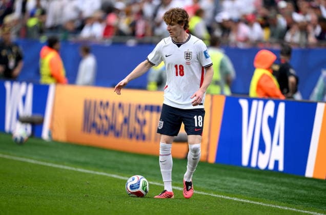 Fussball FIFA WM 2026 Vorrunde Gruppe L in Boston England - Ghana 23.06.2026 Anthony Gordon (England) *** Soccer