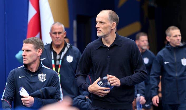 Fussball FIFA WM 2026 Vorrunde Gruppe L in Boston England - Ghana 23.06.2026 Trainer Thomas Tuchel (England) *** Soccer