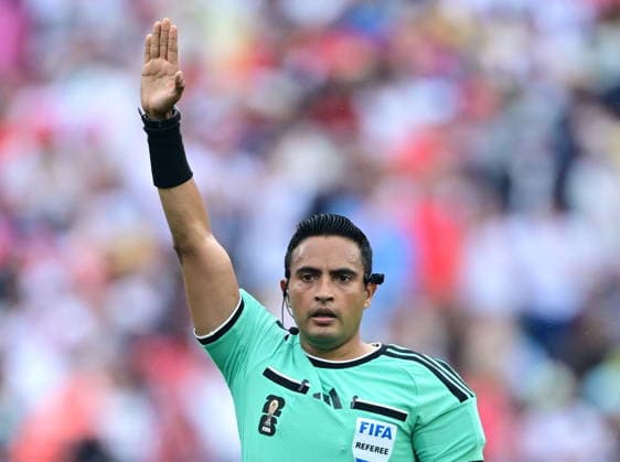 England v Ghana - FIFA World Cup, WM, Weltmeisterschaft, Fussball 2026 - Group L FOXBOROUGH, USA - JUNE 23: Referee Said Martinez is seen during the 2026 FIFA World Cup First Stage Group L match between England and Ghana at Gillette Stadium (Boston Stadium) in Foxborough, Massachusetts, United States on June 23, 2026. Abdulhamid Hosbas Anadolu Massachusetts United States. Editorial use only. Please get in touch for any other usage.  Copyright: x2026xAnadoluxAbdulhamidxHosbasx