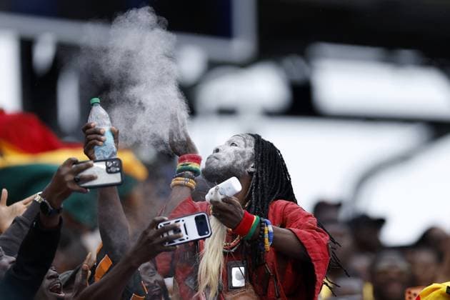 FOXBOROUGH - Ghana fans during the FIFA 2026 World Cup Group L match between England and Ghana at Boston Stadium on June 23, 2026, in Foxborough, United States. MAURICE VAN STEEN ANP FIFA World Cup, WM, Weltmeisterschaft, Fussball 2026 2026 xVIxANPxSportx xMauricexvanxSteenxIVx 561777776 originalFilename: 561777776.jpg