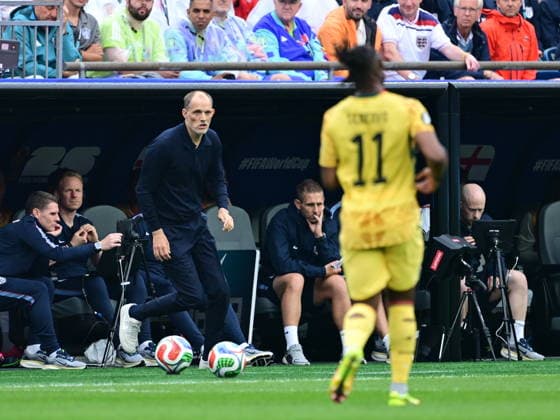 England v Ghana - FIFA World Cup, WM, Weltmeisterschaft, Fussball 2026 - Group L FOXBOROUGH, USA - JUNE 23: Thomas Tuchel head coach of England follows the 2026 FIFA World Cup First Stage Group L match between England and Ghana at Gillette Stadium (Boston Stadium) in Foxborough, Massachusetts, United States on June 23, 2026. Abdulhamid Hosbas Anadolu Massachusetts United States. Editorial use only. Please get in touch for any other usage.  Copyright: x2026xAnadoluxAbdulhamidxHosbasx
