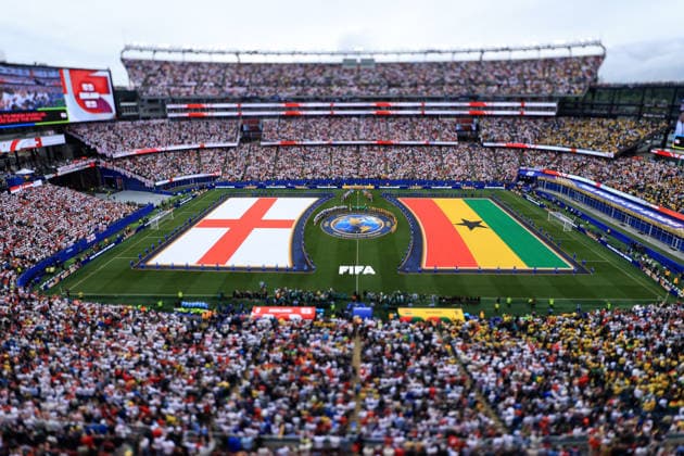 Football - FIFA World Cup, WM, Weltmeisterschaft, Fussball - Group L - England v Ghana 23rd June 2026 - FIFA World Cup - Group L - England v Ghana - A general view of the Gillette Stadium (Boston Stadium) - Photo: Simon Stacpoole Offside. Foxborough USA *** Fußball – FIFA-Weltmeisterschaft, Gruppe L  Copyright: xSimonxStacpoolexOffside