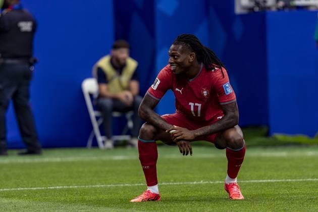 RECORD DATE NOT STATED Portugal faces Uzbekistan in the second round of the 2026 World Cup. Texas (USA), 06 23 2026 - Football Portugal vs Uzbekistan FIFA World Cup, WM, Weltmeisterschaft, Fussball 2026 - Rafael Leao in a match between Portugal and Uzbekistan, valid for the second round of the group stage of the 2026 World Cup, held at NRG Stadium, located in the city of Houston, in the state of Texas (United States), on Tuesday, June 23, 2026.(Foto: Pedro Paulo Diaz Thenews2 imago images) SPO  Copyright: xPedroxPauloxDiazx
