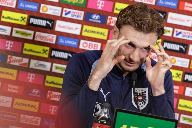SOCCER - FIFA World Cup, WM, Weltmeisterschaft, Fussball 2026, preview SANTA BARBARA,CALIFORNIA,USA,23.JUN.26 - SOCCER - FIFA World Cup 2026, USA, Mexico, Canada, preview, OEFB, Oesterreichischer Fussball-Bund, press conference, PK, Pressekonferenz team AUT. Image shows Stefan Posch (AUT).  GEPAxpictures xArminxRauthner