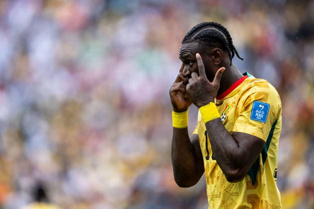 260623 Jerome Opoku of Ghana during the FIFA World Cup, WM, Weltmeisterschaft, Fussball 2026 group stage football match between England and Ghana on June 23, 2026 in Foxborough. Photo: Jon Olav Nesvold BILDBYRAN COP 217 JE0135 fotboll football soccer fotball vm fotbolls-vm fotball-vm fotbolls-vm 2026 fifa world cup 2026 13 bbeng *** June 23, 2026  Copyright: JONxOLAVxNESVOLD BB260623JE055