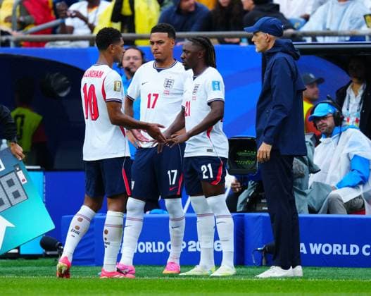 Jude Bellingham is replaced by Eberechi Eze of England England v Ghana, 2026 FIFA World Cup, WM, Weltmeisterschaft, Fussball Group L, Football, Boston Stadium, Foxborough, Massachusetts, USA - 23 Jun 2026Foxborough Boston Stadium Massachusetts (MA) United States of America EDITORIAL USE ONLY No use with unauthorised audio, video, data, fixture lists, club league logos or live services. Online in-match use limited to 120 images, no video emulation. No use in betting, games or single club league player publications.  Copyright: xJavierxGarcia Shutterstockx 16956021dl