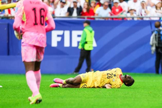RECORD DATE NOT STATED FIFA World Cup, WM, Weltmeisterschaft, Fussball 2026 - Group L - England v Ghana Marvin Senaya player of Ghana during the match between England and Ghana in the second round of Group L of the 2026 FIFA World Cup group stage at Boston Stadium, in Massachusetts, United States, on Tuesday, June 23, 2026.(Foto: William Volcov Brazil Photo Press IMAGO) Sports Foxborough MA United States of America Copyright: xWILLIAMxVOLCOVx