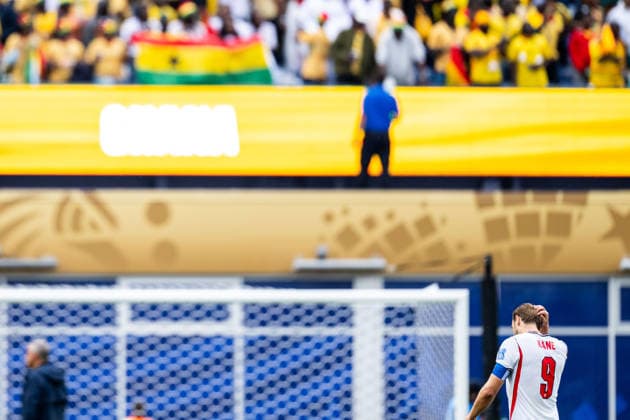 260623 Harry Kane of England looks dejected after the FIFA World Cup, WM, Weltmeisterschaft, Fussball 2026 group stage football match between England and Ghana on June 23, 2026 in Foxborough. Photo: Jon Olav Nesvold BILDBYRAN COP 217 JE0135 fotboll football soccer fotball vm fotbolls-vm fotball-vm fotbolls-vm 2026 fifa world cup 2026 13 bbeng depp *** 260623 Harry Kane of England looks dejected after the 2026 FIFA World Cup group stage soccer match between England and Ghana on June 23, 2026 in Foxborough. Photo by Jon Olav Nesvold. BILDBYRAN COP 217 JE0135 soccer football fotball World Cup soccer World Cup 2026 FIFA World Cup 2026 13 bbeng depp,detected_source_language  Copyright: JONxOLAVxNESVOLD BB260623JE079