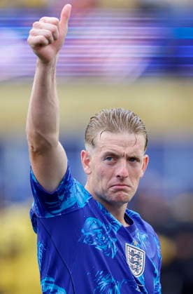 England v Ghana: Group L - FIFA World Cup, WM, Weltmeisterschaft, Fussball 2026 Jordan Pickford, goalkeeper of England puts thumbs up to crowd after the FIFA World Cup 2026 Group L match between England and Ghana at Boston Stadium on June 23, 2026 in Foxborough, United States. Foxborough Boston Stadium MA United States Copyright: xAllstarxPicturexLibraryxLtdx