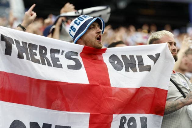 FIFA World Cup, WM, Weltmeisterschaft, Fussball 2026 - Group L - England vs Ghana Supporters of England cheer after the FIFA World Cup 2026 group stage match England against Ghana, in Boston, Massachusetts, USA, 23 June 2026. Foxborough United States  Copyright: xGREGxM.xCOOPERx