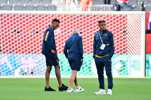 FIFA World Cup, WM, Weltmeisterschaft, Fussball 2026 - Group L - Panama vs Croatia Players of Panama inspect the pitch ahead of the FIFA World Cup 2026 group stage match Panama against Croatia, in Toronto, Canada, 23 June 2026. TORONTO United States  Copyright: xEDUARDOxLIMAx