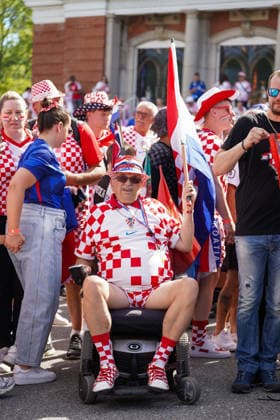 Panama v Croatia - 2026 FIFA World Cup, WM, Weltmeisterschaft, Fussball Group L Croatian fans arriving to the stadium before the 2026 FIFA World Cup Group L match between Panama and Croatia at Toronto Stadium. on June 23, 2026 in Toronto, Canada. (Photo by Leonardo Ramirez Eyepix Group) Copyright: xLeonardoxRamirezx xEyepixxGroupx LR23062026-08891