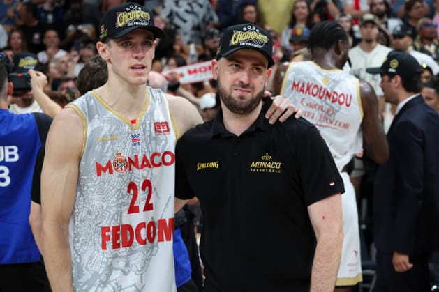 BASKET BALL : Paris Vs Monaco - Betclic Elite - 23 06 2026 Joie de Monaco en fin de match - Terry Tarpey (Monaco) ParisFrance  Copyright: xMichaelxBaucherx