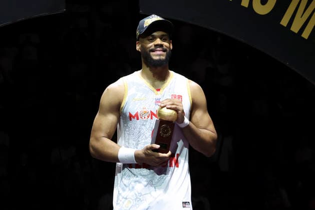 BASKET BALL : Paris Vs Monaco - Betclic Elite - 23 06 2026 Joie de Monaco en fin de match - Elie Okobo (Monaco) ParisFrance  Copyright: xMichaelxBaucherx