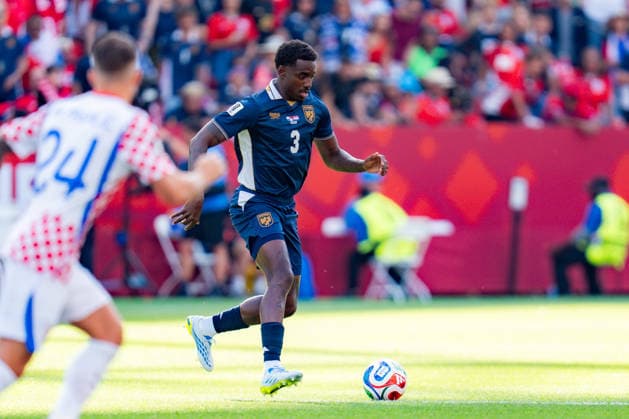 FIFA Fussball Weltmeisterschaft 2026, Gruppe L, Spiel 2, Panama vs. Kroatien, 23.06.2026 im Toronto Stadium, Toronto Jose Cordoba (Panama) Marco Pasalic (Kroatien) *** 2026 FIFA World Cup, Group L, Match 2, Panama vs. Croatia, June 23, 2026, at Toronto Stadium, Toronto; Jose Cordoba (Panama), Marco Pasalic (Croatia),detected_source_language Copyright: xBahhoxKarax