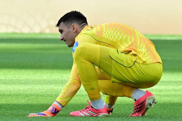 FIFA World Cup, WM, Weltmeisterschaft, Fussball 2026 - Group L - Panama vs Croatia Goalkeeper Dominik Livakovic of Croatia gestures during the FIFA World Cup 2026 group stage match Panama against Croatia, in Toronto, Canada, 23 June 2026. TORONTO United States  Copyright: xEDUARDOxLIMAx